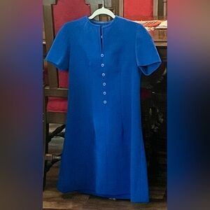 Vintage blue mod dress from Amsterdam
